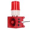 EVTSCAN Industrial Warning Lamp, 120DB Audible Visual Alarm Waterproof Security Strobe Light US Plug 110V. view 3