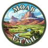 Moab Utah Sticker 4 Inch Red Rock Adventure Travel Souvenir City Destination - Waterproof Vinyl Decal for Laptop Water Bottle Car Tumbler - Durable Aesthetic Long-Lasting Stickers for Adults ID44990 view 1