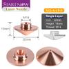 Startnow Laser Cutting Nozzle for Raytools Empower Head D32mm Fiber Laser Nozzle Double Single Layer 1.0 1.2 1.5mm (S32-A-15-S 1 PCS, Caliber 4.5mm) view 3