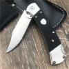 HUAAO 3'' 440C Clip Point Blade Black G10 Handle Back Lock Folder Opening,Camping EDC Tool Folding Pocket Knife Everyday Carry,Gift for Men view 3