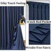 10ft x 8ft Wrinkle Free Navy Blue Backdrop Curtains for Parties, Thick Fabric Photo Backdrop Drapes for Weddings Photography Birthday Party Backgrpund Decor view 2