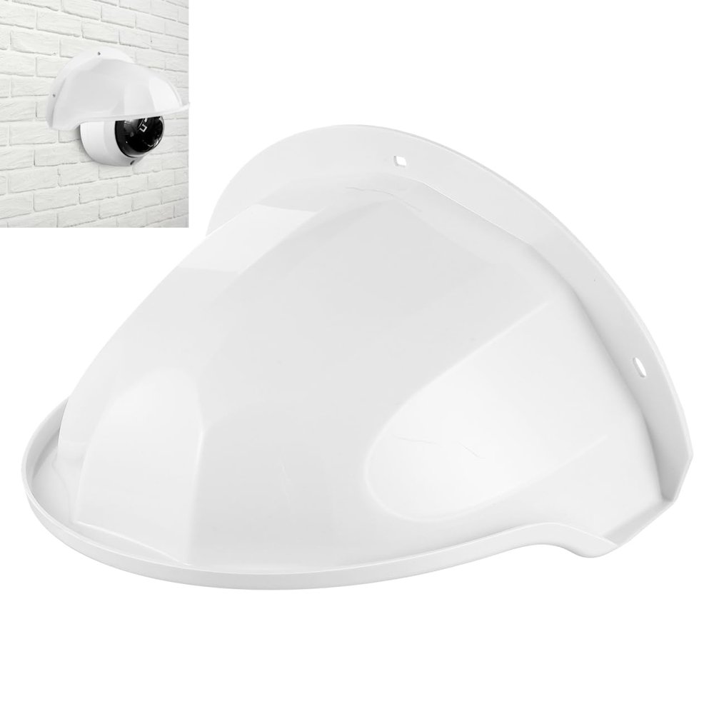 HOMSFOU Outdoor Camera Protector Cover Security Camera Rain Shield Uv Sun and Weather Resistant Protective Housing with Large Viewing Window for Outdoor 11.4X8.3X5.1 Inches