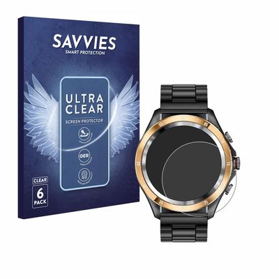 Savvies Screen Protector Compatible with Lige AS1829C Protection Film Clear 6-Pack