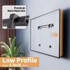 AENTGIU 4-Set Studless Drywall TV Wall Mount, Heavy Duty Slim TV Bracket Hanger for 32-75 inch Flat Screen TVs, No Stud, No Drill, No Anchors, Easy Install with All Hardware Included view 2