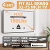 AENTGIU 4-Set Studless Drywall TV Wall Mount, Heavy Duty Slim TV Bracket Hanger for 32-75 inch Flat Screen TVs, No Stud, No Drill, No Anchors, Easy Install with All Hardware Included view 3