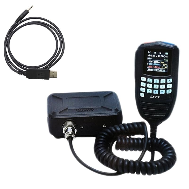 KT-9900 Radio Mini Walkie Talkie with Programming Cable Mobile Car Radio Handheld Microphone 25W High Power Tranceiver 200CH Long Range with Programming Cable