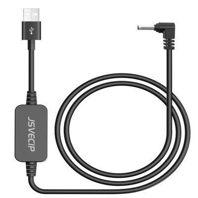 Jsvecip Radar Detector Cable,USB to DC3.5 Plug Cable Compatible with Cobra Rad480i 250 350 Whistler Uniden DFR1 DFR3 DFR5,5V/12V Car Lighter Adapter Cord