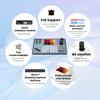 iuZee PTZ Camera Controller 4D Joystick PoE IP PTZ Keyboard with Controller 5" LCD Screen Preview, Support VISCA PELCO-P PELCO-D RS422 RS485 RS232 RJ45, for Live Streaming Meeting/Church Service/Education view 2