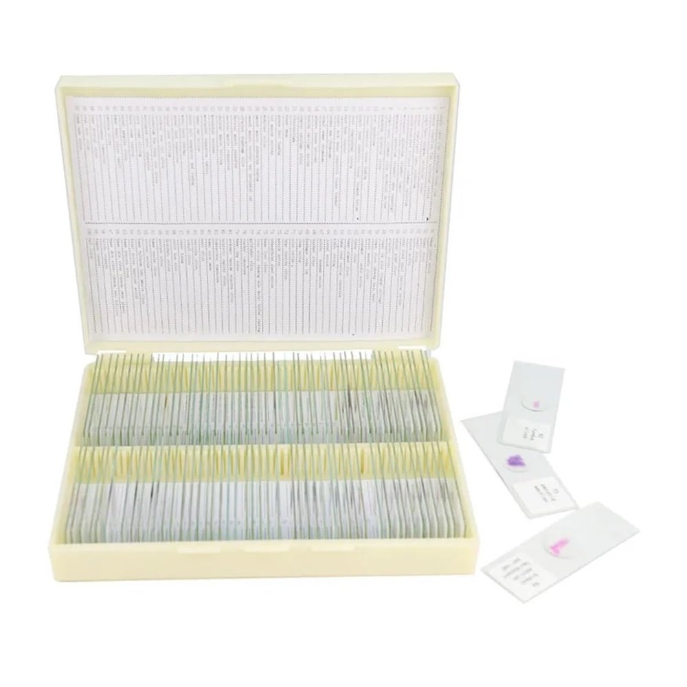 Microscope Accessories Kit 100pcs/BOX Prepared Slice Microscope Slides for School Lab Microscope Slides