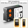 KCMYTONER 3 Pack Compatible for Dymo 1868807 3/4" x 18 ft (19mm x 5.5m) Black on White Flexible Cable Wrap Nylon Labels Replacement for Rhino XTL-300 XTL-500 Label Makers view 2