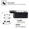 KCMYTONER 3 Pack Compatible for Dymo 1868807 3/4" x 18 ft (19mm x 5.5m) Black on White Flexible Cable Wrap Nylon Labels Replacement for Rhino XTL-300 XTL-500 Label Makers view 3