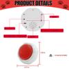 XLW 16Min Voice Recording Button, 16MB Dog Buttons Talk for Communication Pet Training Buzzer, Record, Playback for Stuffed Animals, Funny Presents Study Office Home-Red. view 3