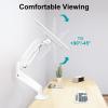 MOUNT PRO Single Monitor Desk Mount - Articulating Gas Spring Arm, Removable VESA Mount for Computer Monitor Stand with Clamp and Grommet Base Fits 13 to 32 Inch Screen, VESA 75x75, 100x100, White view 3