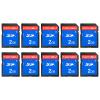 INDMEM 2GB SD Card, 10 Packs Class 4 2GB Flash Memory Card MLC Standard Secure Digital Cards Camera Card view 1