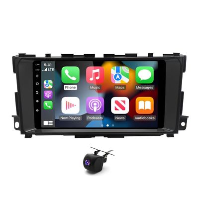 Hiolpen Touch Screen Car Stereo for Nissan Altima 2013-2018 9" Android 13.0 Car Stereo Radio GPS with Carplay 2G+32G 2DIN