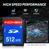 INDMEM SD Card 512MB, 10 Packs Class 4 512MB Flash Memory Card MLC Standard Secure Digital Cards Camera Cards view 2