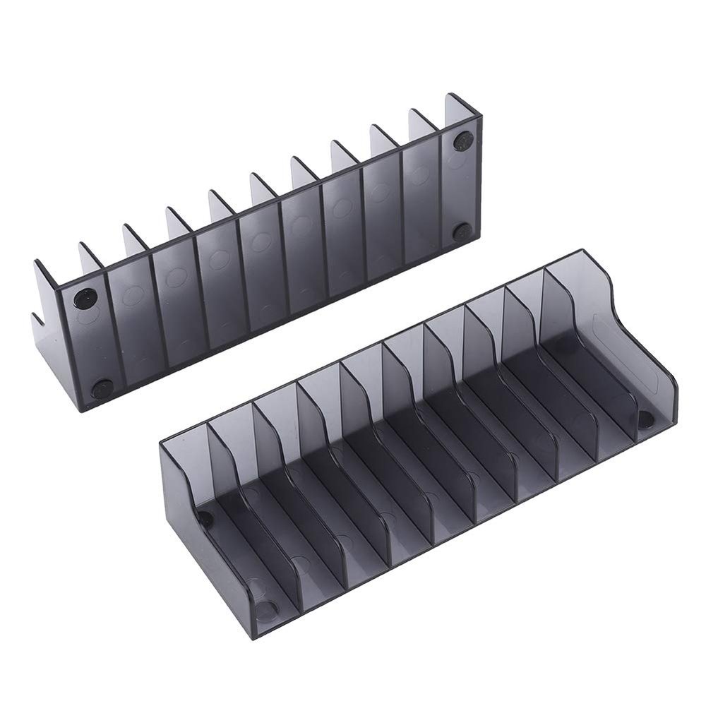 QANYEGN 2Pcs Game Card Box, ABS Large Capacity DVD Storage Shelves, CD Storage Bracket for SLIM PRO