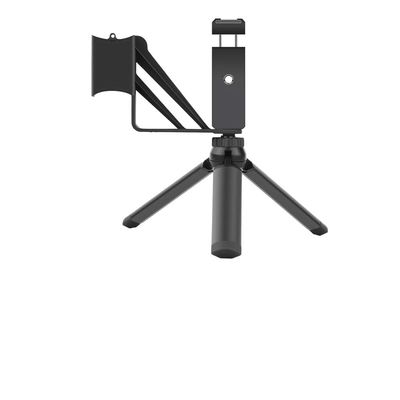 ELBFAE Selfie Mount Metal Tripod for DJI Osmo Pocket/Pocket 2 Phone Holder Adapter Clip Foldable Handheld Gimbal Camera Accessories (Color : Black Tripod)