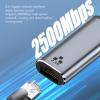USB C to RJ45 Gigabit Ethernet Adapter USB C to Ethernet Adapter High Speed and Play USB C Type to RJ45 2.5G Gigabit Ethernet LAN Network Adapter USB C to Gigabit Ethernet LAN Network Adapter view 2