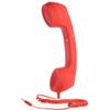 Mrisata 3.5mm Retro Telephone Handset with Adjustable Tone, Proof Receiver for Cell Mobile Phones, Classic Mobile Phone Handset (Red) view 1