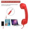 Mrisata 3.5mm Retro Telephone Handset with Adjustable Tone, Proof Receiver for Cell Mobile Phones, Classic Mobile Phone Handset (Red) view 2