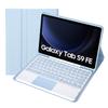 Keyboard Case for Samsung Galaxy Tab S9 FE 10.9 Inch, Soft Cover with Magnetically Detachable Wireless Bluetooth Keyboard,Blue with touchpad view 1