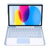 Keyboard Case for Samsung Galaxy Tab S9 FE 10.9 Inch, Soft Cover with Magnetically Detachable Wireless Bluetooth Keyboard,Blue with touchpad view 2