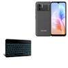 BoxWave Keyboard Compatible with Doogee X98 Pro - SlimKeys Bluetooth Keyboard - with Backlight, Portable Slim LED 7 Colors - Jet Black view 1