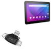 BoxWave Smart Gadget Compatible with Allview Viva 1003G Lite - AllReader SD Card Reader, microSD Card Reader SD Compact USB - Jet Black view 1