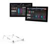 BoxWave Stand and Mount Compatible with Allen Bradley VersaView 6300P (18.5 in) [16:9 Aspect Ratio] - Pocket Aluminum Stand 3-in-1, Portable Multi Angle Viewing Riser - Metallic Silver view 1