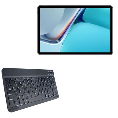 BoxWave Keyboard Compatible with Huawei MatePad 11 (10.95 in) - SlimKeys Bluetooth Keyboard, Portable Thin with Chiclet-Style Keys - Jet Black