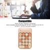 GOWENIC Numeric Keypad, Retro Color, 18 Keys, Mini Number Keyboard with USB Receiver for Laptop, Multifunctional, Comfortable to Touch, Auto Sleep (Milk Tea Color Mixed view 3