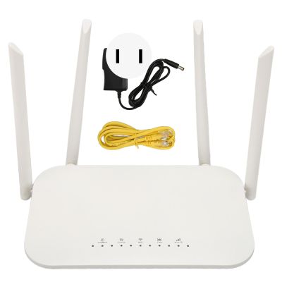 4G LTE Car WiFi Wireless Internet Router 300Mbps Cat 4 High Speed Industry CPE with SIM Card Slot and 4pcs External Antennas, Converts 4G to WiFi Hotspot (US Plug)
