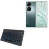BoxWave Keyboard Compatible with Honor 70 Pro+ - SlimKeys Bluetooth Keyboard - with Backlight, Portable Slim LED 7 Colors - Jet Black view 1
