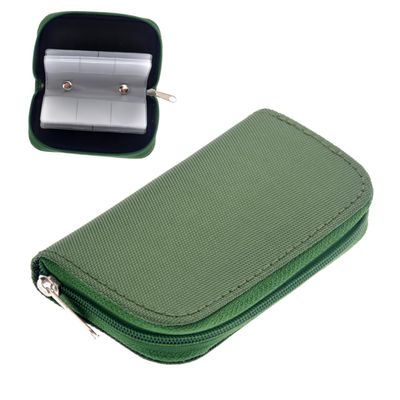 OSALADI 22pieces Portable Memory Card Holder Pouch Water-Resistant Case with Durable and Green Storage Organizer for Micro Cf Cards Games