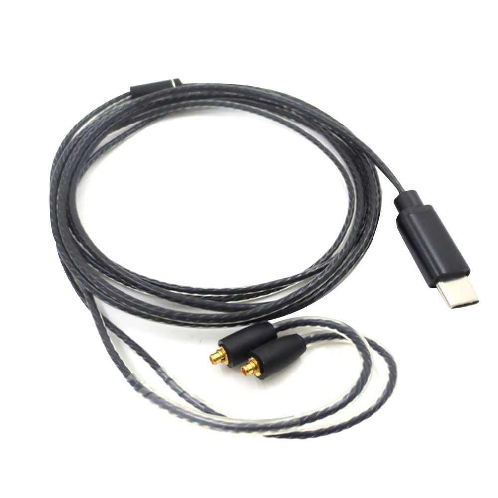 120cm MMCX to USB Type-C Audio Cable Headphone Cable for Shure SE215 SE315 SE535 Headphone