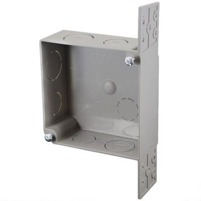 Cantex 3012621 20 cu. in. Work Square PVC Outlet Box Gray