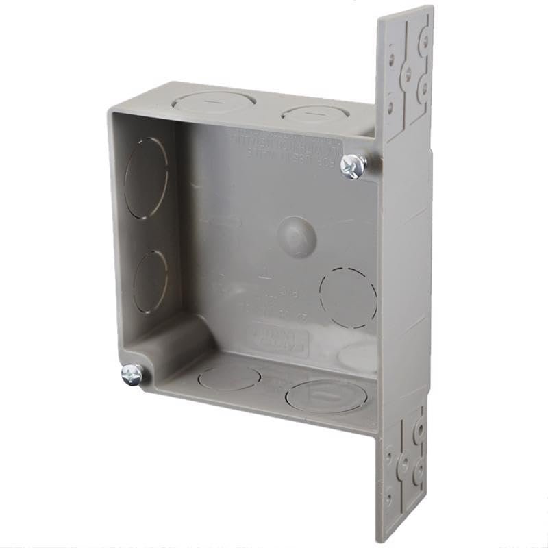 Cantex 3012621 20 cu. in. Work Square PVC Outlet Box Gray