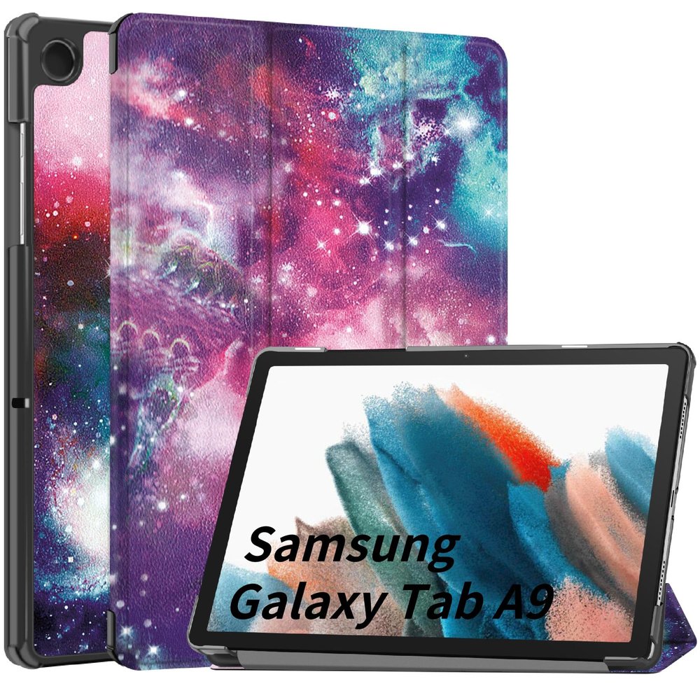 elitegadget Case for Samsung Galaxy Tab A11/A9 8.7" Inch Tablet 2025/2023 (SM-X130/X133/SM-X110/X115) - Lightweight Tri-Fold Stand Shell Case Cover and 1 Random Stylus (Galaxy)