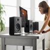 Audioengine HD5 Premium Powered Speakers | 150W Audiophile-Grade Bluetooth 5.0 with aptX HD | Built-in 24-Bit DAC | Real Wood Veneer | Bookshelf Speakers for Home Audio, Studios & Vinyl view 4
