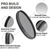 Acuvar 86mm Circular Polarizer Filter Polarizing Filter Multi-Layer Coated Super Slim High Definition CPL Lens Filter Camera Lens Reduce Anti Glare and Reflection for Canon, Nikon, Sony, Cameras view 3