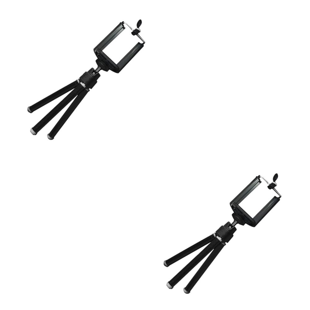 Uonlytech 2pcs Camera Tripod for Compact Phone Bracket Two Legs and Flexible Base