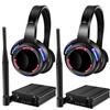 AYVVPII Professional Silent Disco LED Wireless Headphones and RF LED Silent Disco Earphones for iPod MP3 DJ Music Pary Club (2 led Headphone + 2 Transmitter) view 1