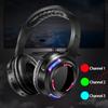 AYVVPII Professional Silent Disco LED Wireless Headphones and RF LED Silent Disco Earphones for iPod MP3 DJ Music Pary Club (2 led Headphone + 2 Transmitter) view 2