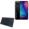 BoxWave Keyboard Compatible with General Mobile 21 New Edition - SlimKeys Bluetooth Keyboard - with Backlight, Portable Slim LED 7 Colors - Jet Black view 1