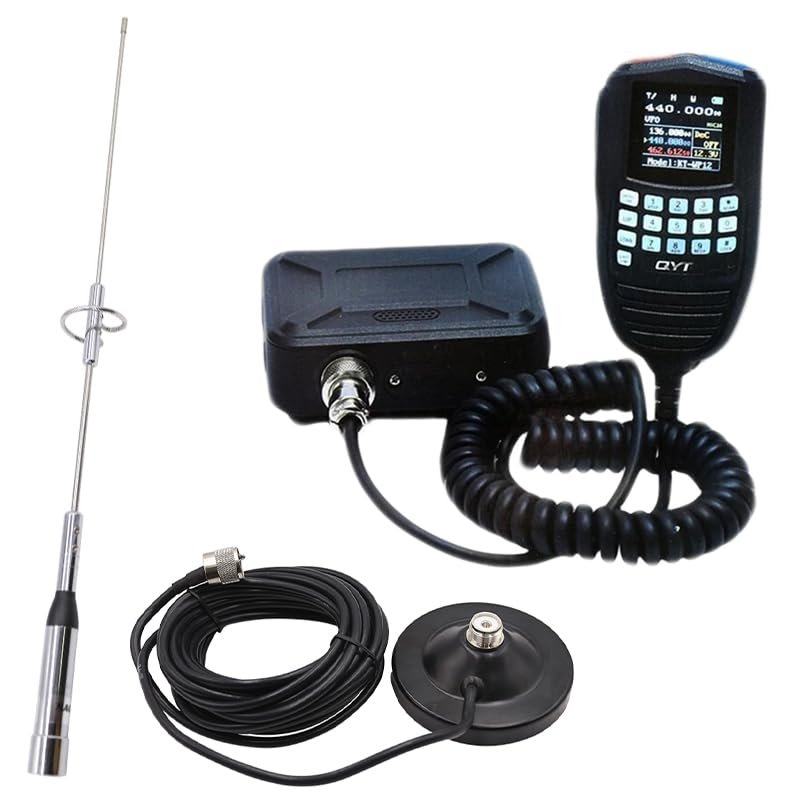 KT-9900 Radio Mini Walkie Talkie Mobile Car Radio Handheld Microphone 25W High Power Tranceiver 200CH Long Range with 770S Antenna and Magnetic