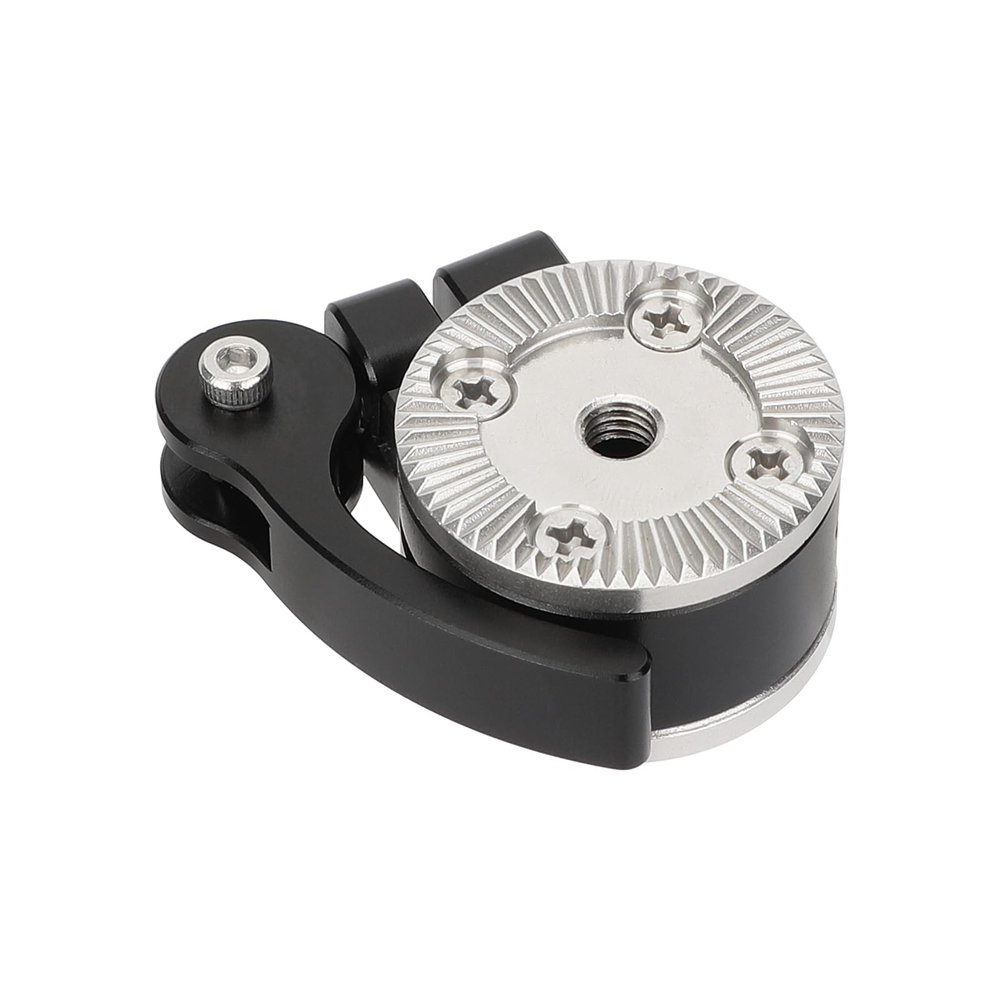 CAMVATE Quick Adjust Rosette Adapter with M6 Female and Male Mounts (Black Lever) - 3474