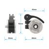 CAMVATE Quick Adjust Rosette Adapter with M6 Female and Male Mounts (Black Lever) - 3474 view 2