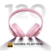 Picun B8 Headphones Wireless Bluetooth, 120H Bluetooth Headphone Over Ear with 3EQ Music Modes, Hands-Free Calls, Deep Bass Headphones for Travel Home Office Cellphone PC (Pink) view 3