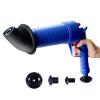 Drain Pump Cleaner,High Pressure Air Power Blaster Plunger Gun Unblock Adapters,Toilet Wash Basin Cleaner Opener for Home Bathroom view 1